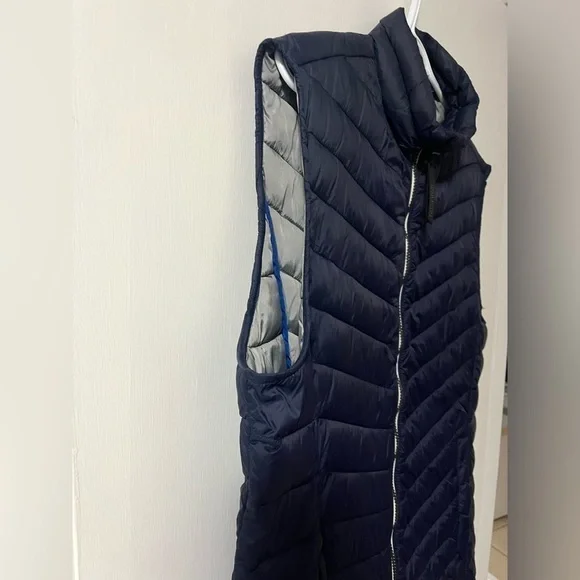 Lightweight Puffer Vest Tom Tailor Navy Blue Full Zip Men’s L/XL - Picture 5 of 14